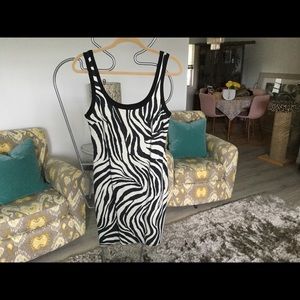 Zebra print dress